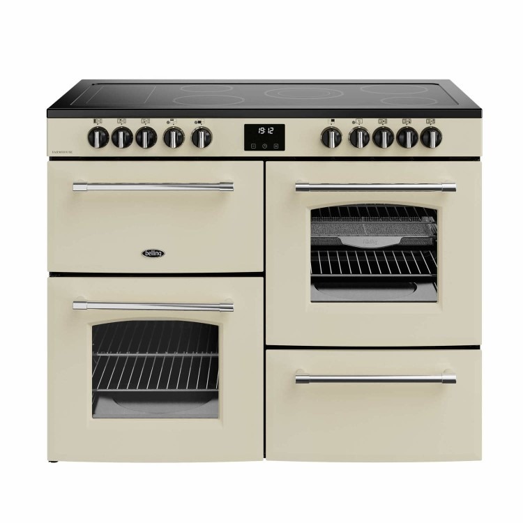 Belling Farmhouse 110cm Electric Range Cooker - Cream