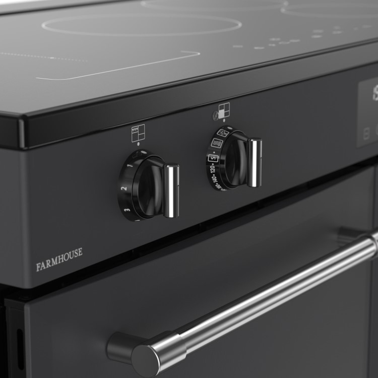 Belling Farmhouse 110cm Electric Induction Range Cooker - Grey - Image 6