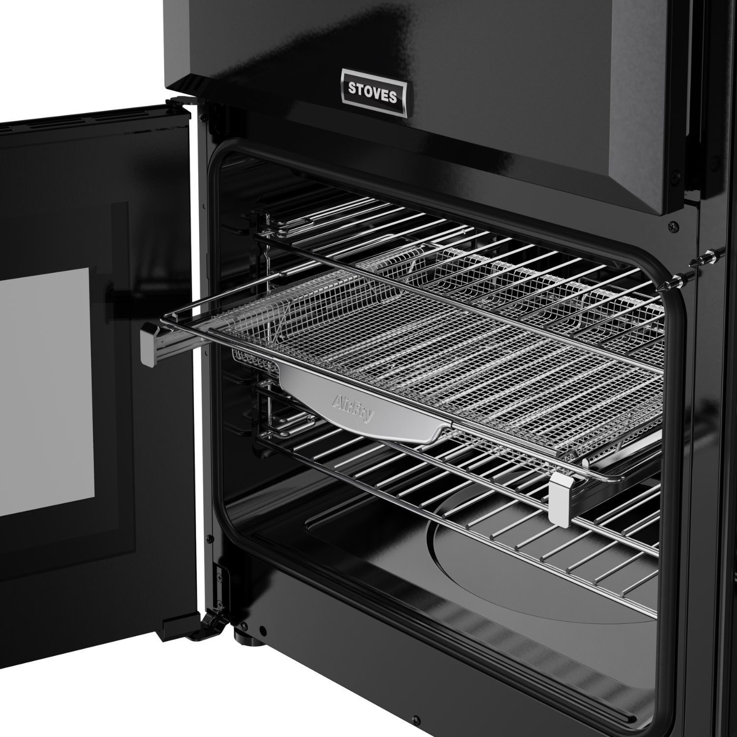 Stoves Richmond 90cm Dual Fuel Range Cooker - Black - Image 2