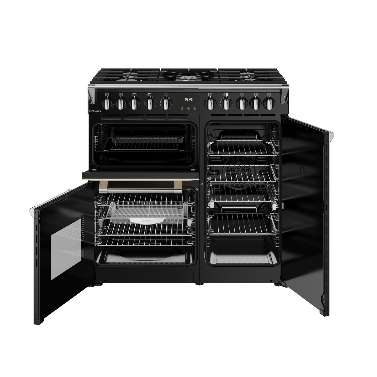 Stoves Richmond 90cm Dual Fuel Range Cooker - Cream - Image 2
