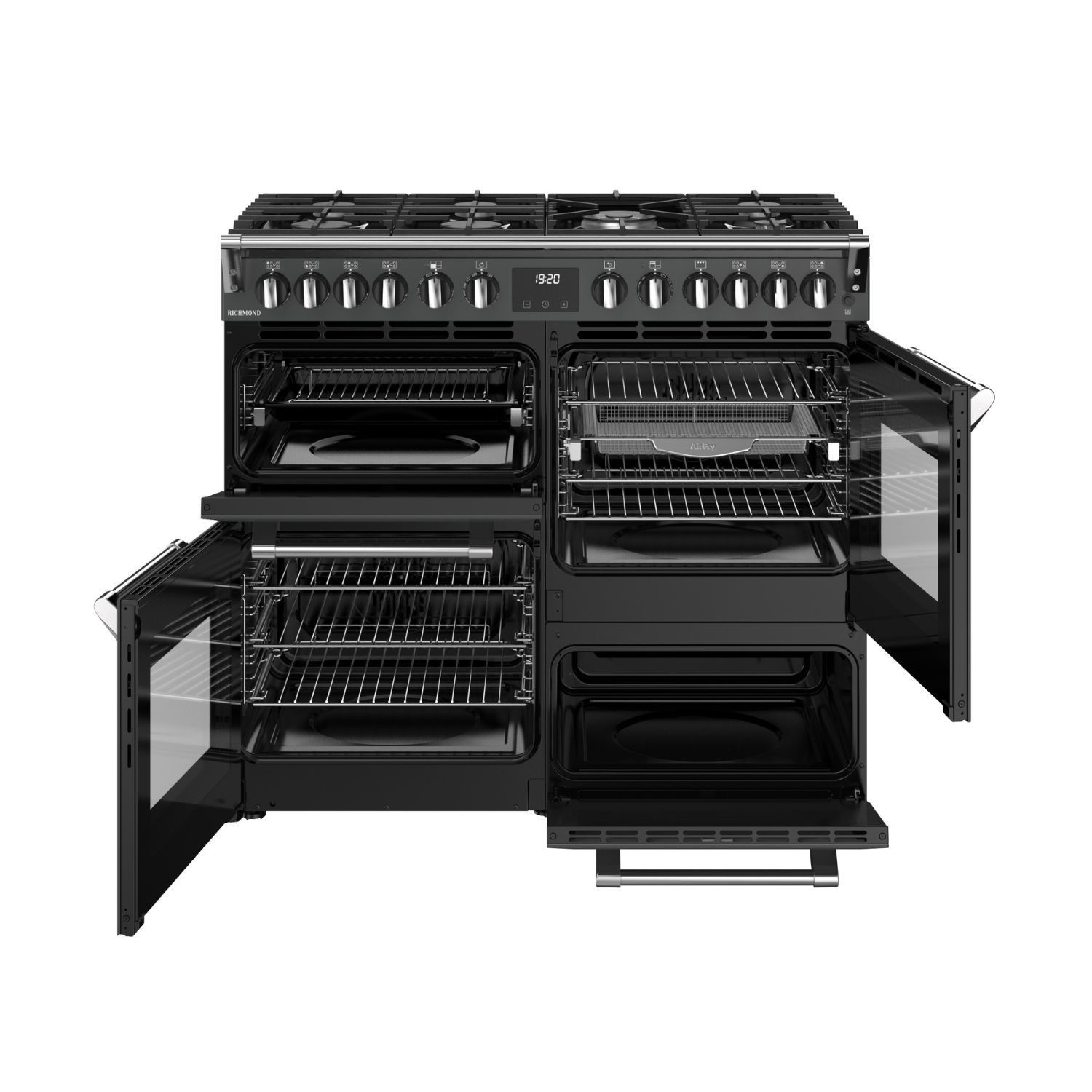 Stoves Richmond 100cm Dual Fuel Range Cooker - Anthracite - Image 5