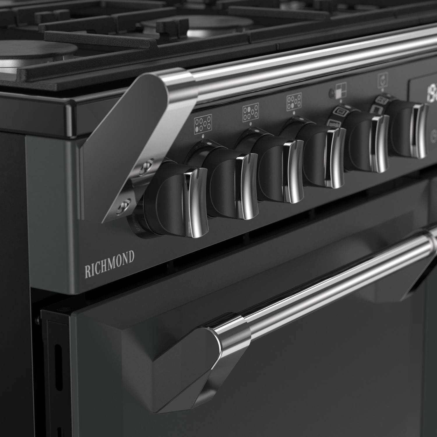 Stoves Richmond 100cm Dual Fuel Range Cooker - Anthracite - Image 3