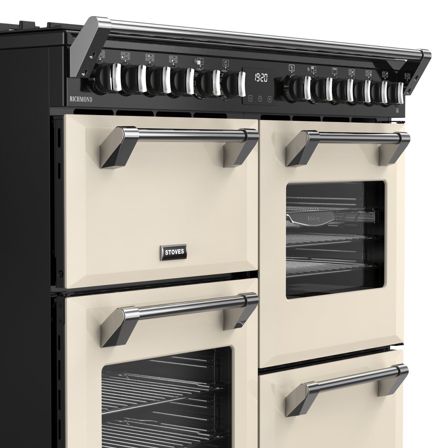 Stoves Richmond DX 100cm Dual Fuel Range Cooker - Cream - Image 6