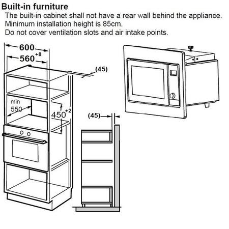 Belling Built-In Combination Microwave Oven - Stainless Steel - Image 5