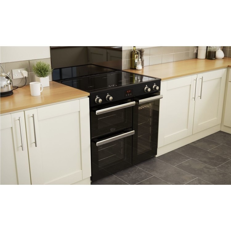 Belling Cookcentre 90Ei 90cm Electric Induction Range Cooker - Black - Image 2