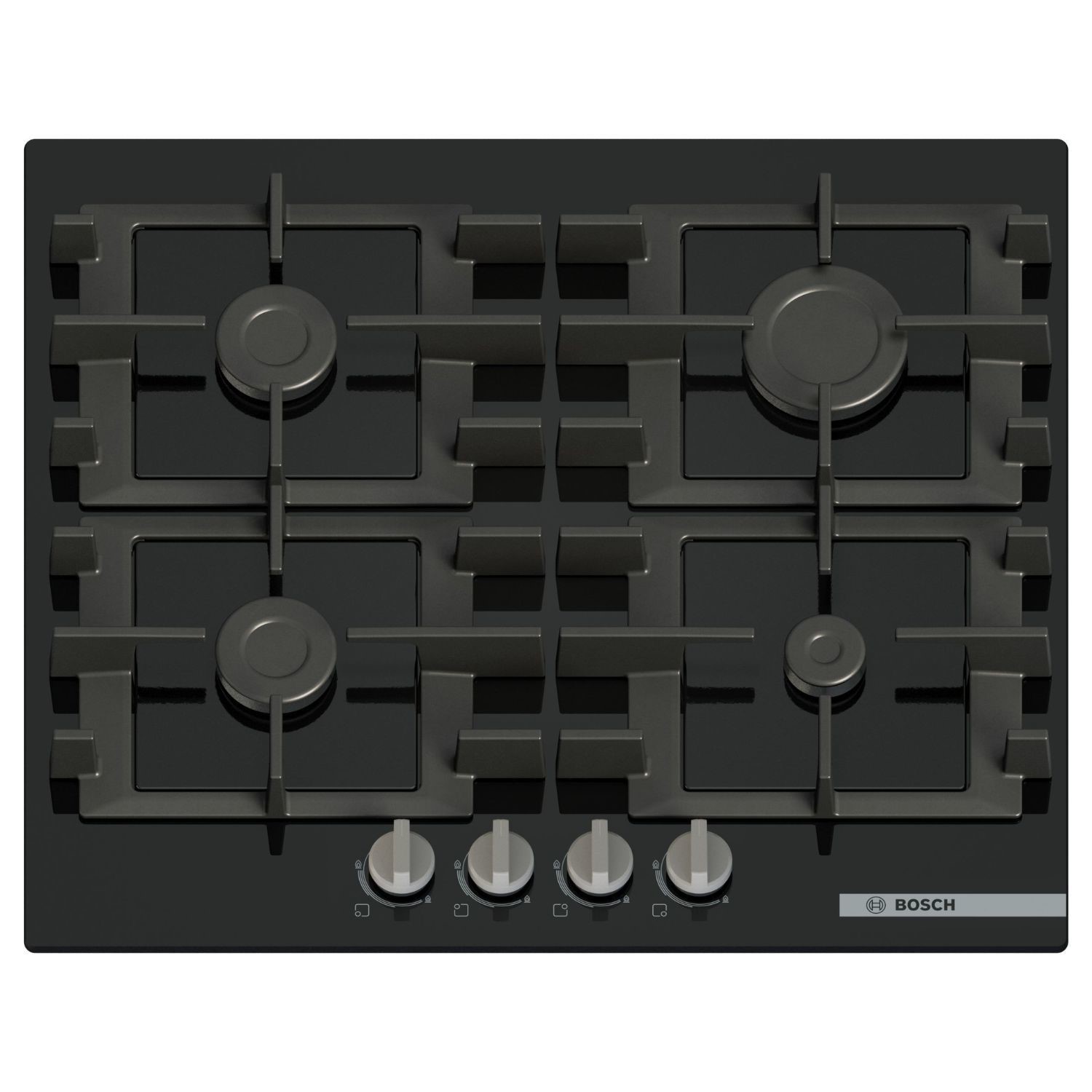 Bosch Series 4 60cm 4 Burner Gas Hob - Black