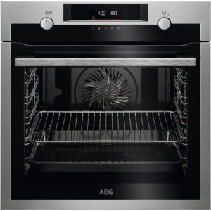 AEG 6000 Series SteamBake Pyrolytic Self-Cleaning Single Oven - Stainless Steel
