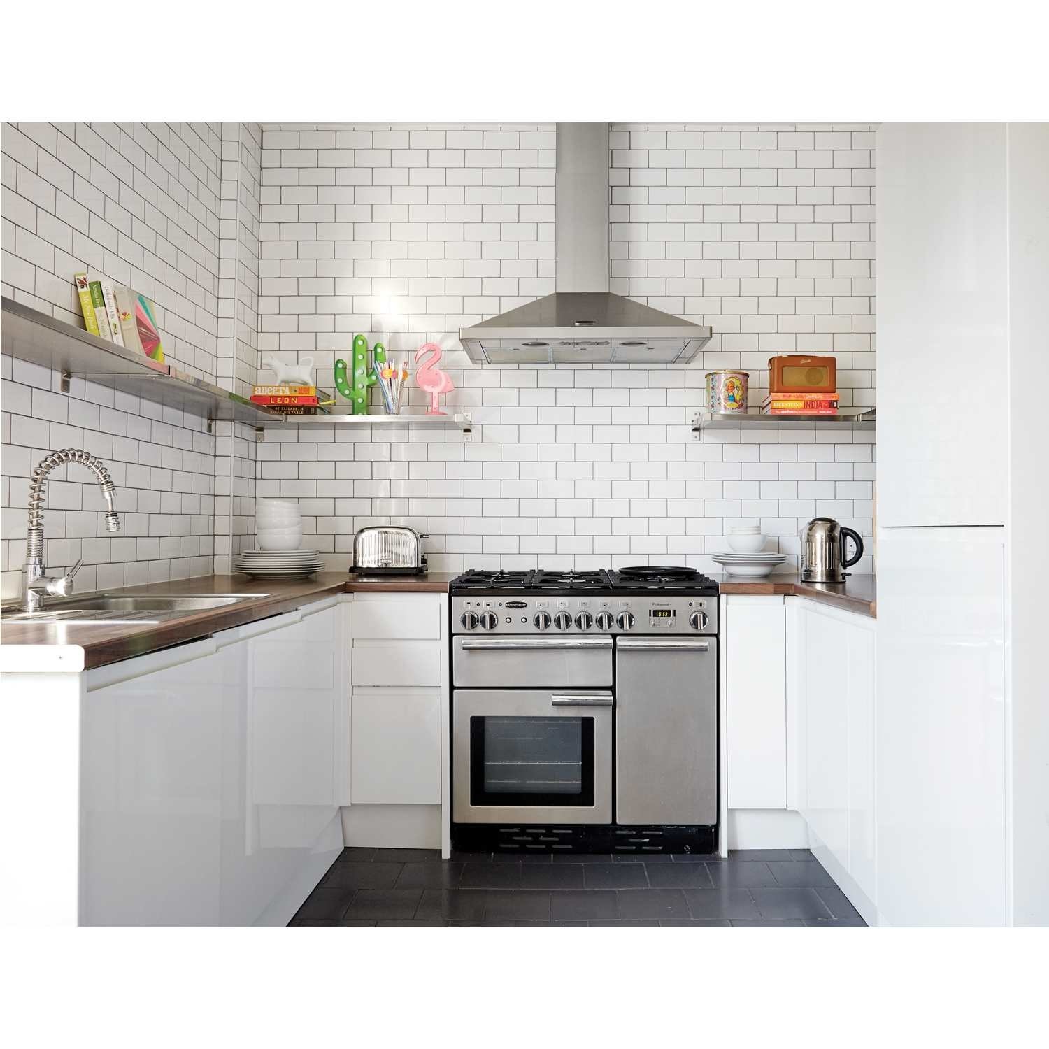 Rangemaster Professional Plus 90cm Dual Fuel Range Cooker - Stainless Steel - Image 4