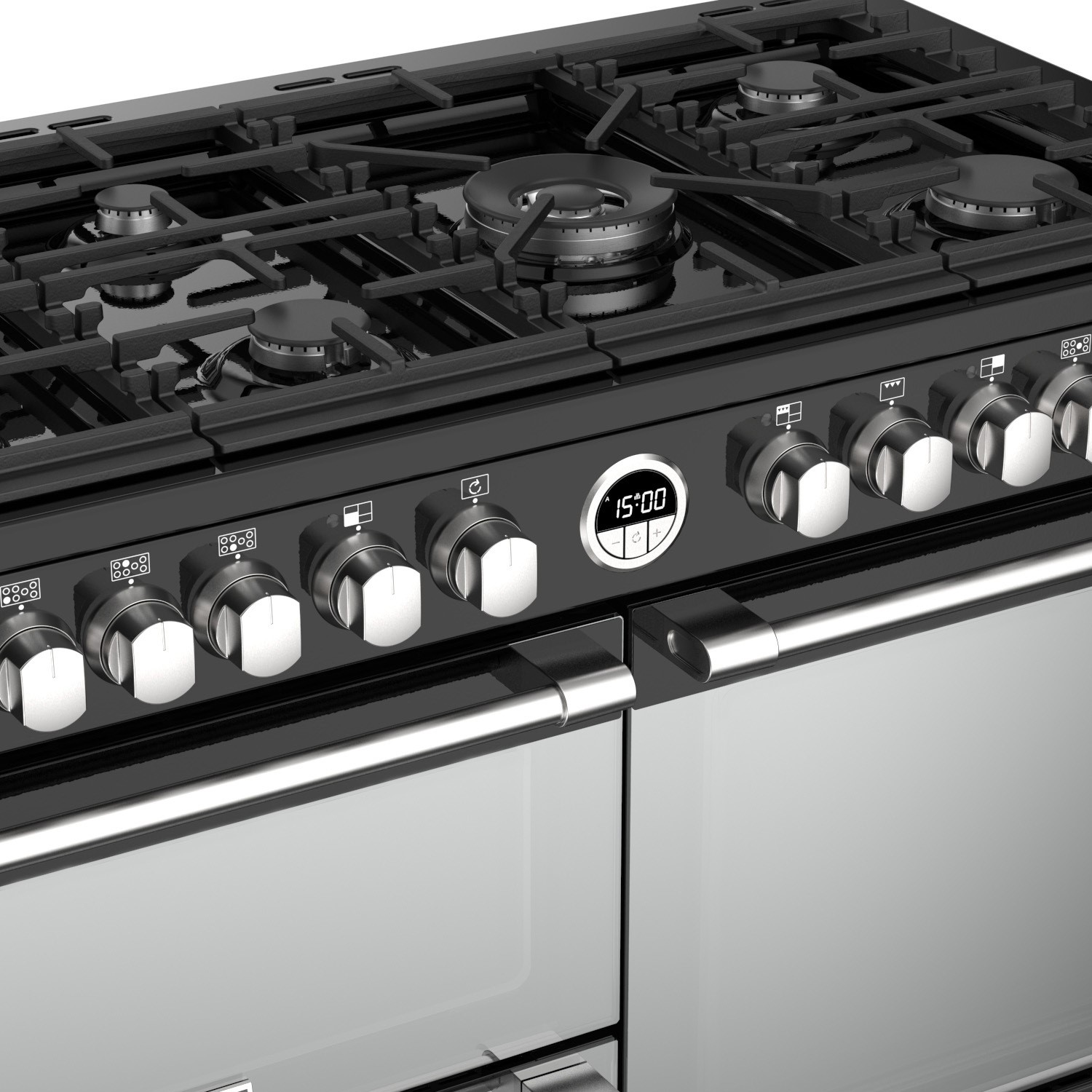 Refurbished Stoves Sterling S1100DF 110cm Dual Fuel Range Cooker Black - Image 3