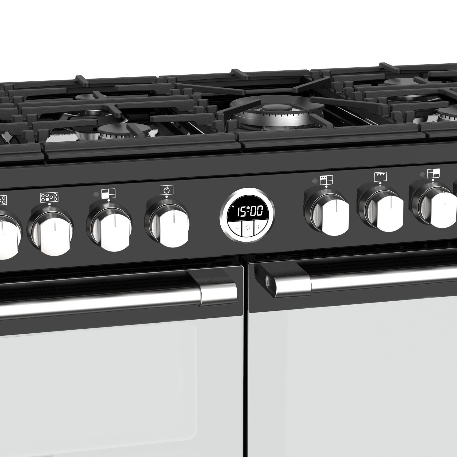 Refurbished Stoves Sterling S1100DF 110cm Dual Fuel Range Cooker Black - Image 8