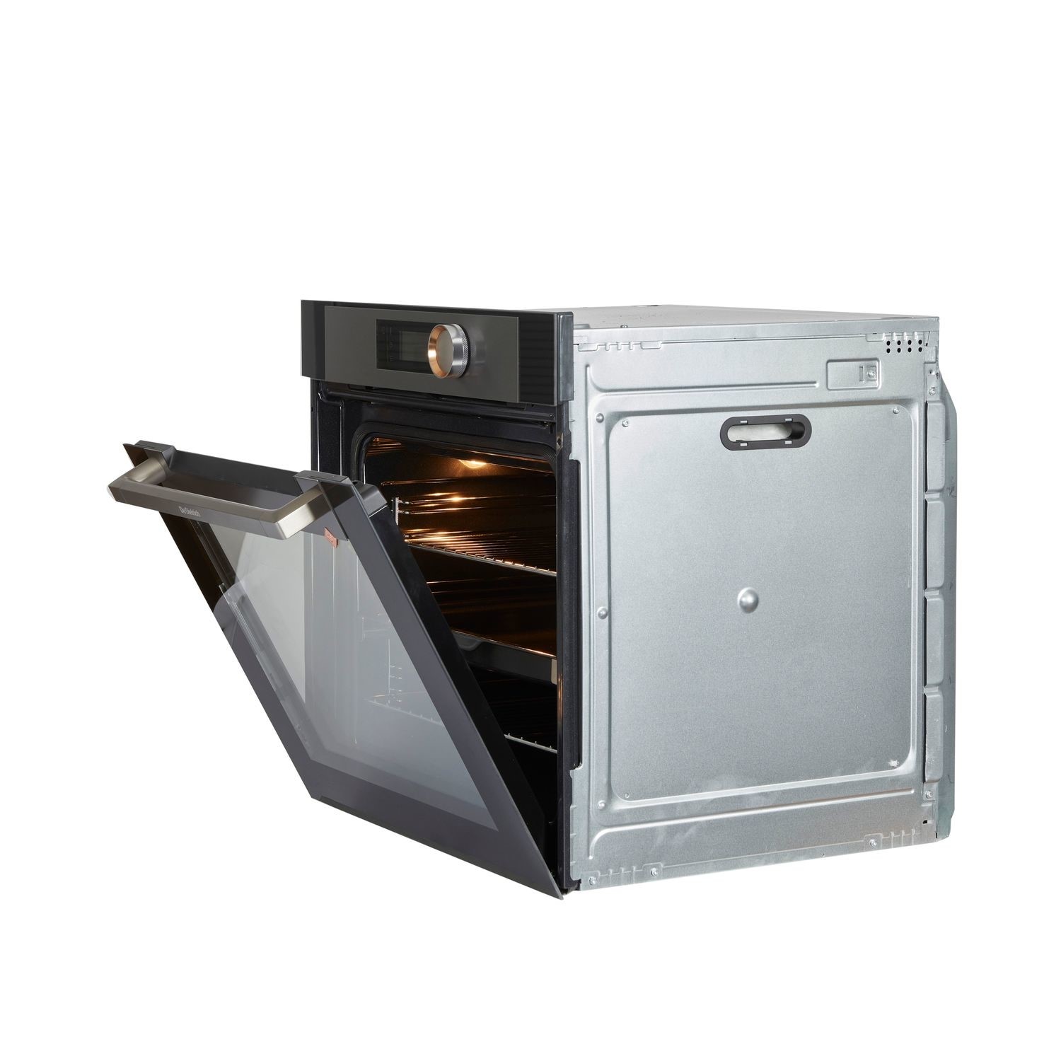 Refurbished De Dietrich DOP7340X 60cm Single Built In Electric Oven with Pyrolytic Cleaning Platinum - Image 2