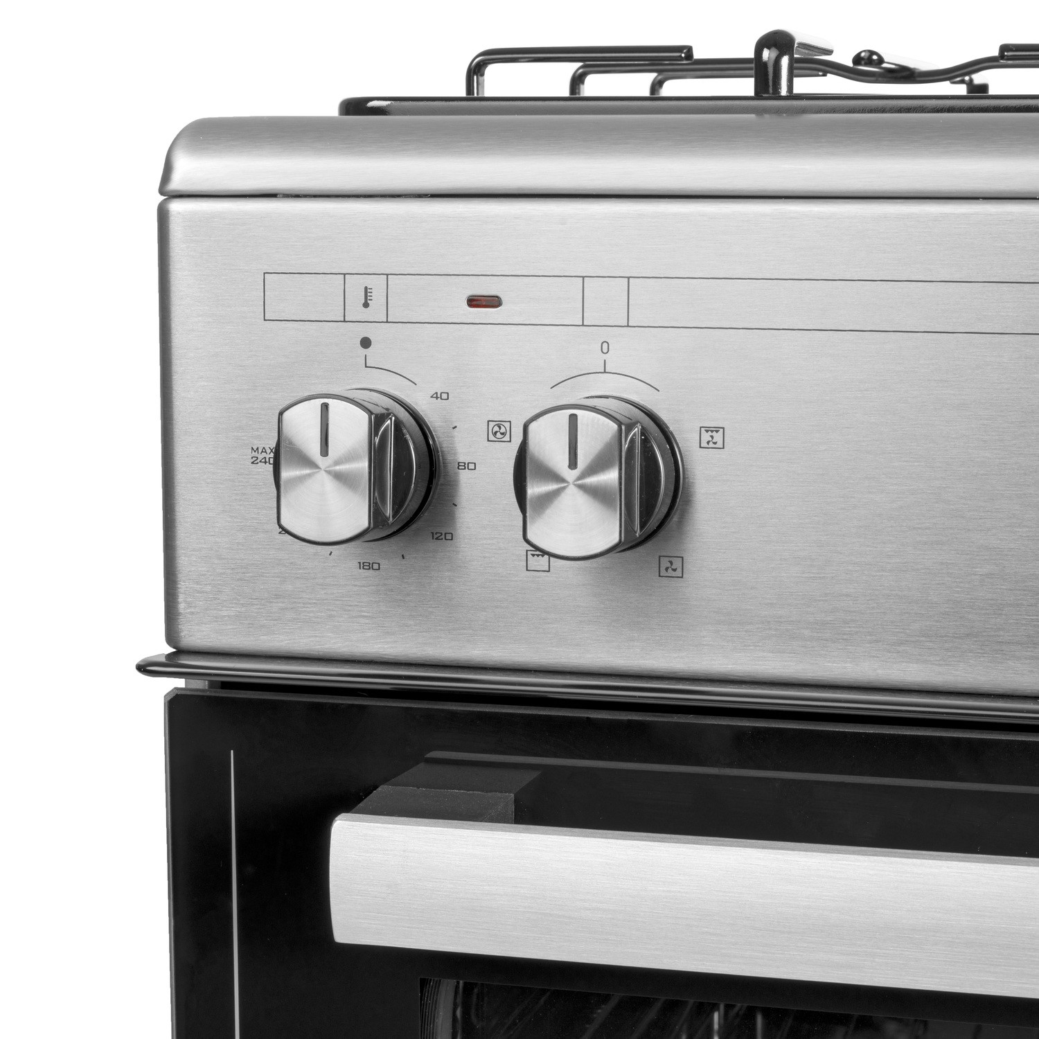 electriQ 60cm Dual Fuel Single Oven Cooker - Stainless Steel - Image 8
