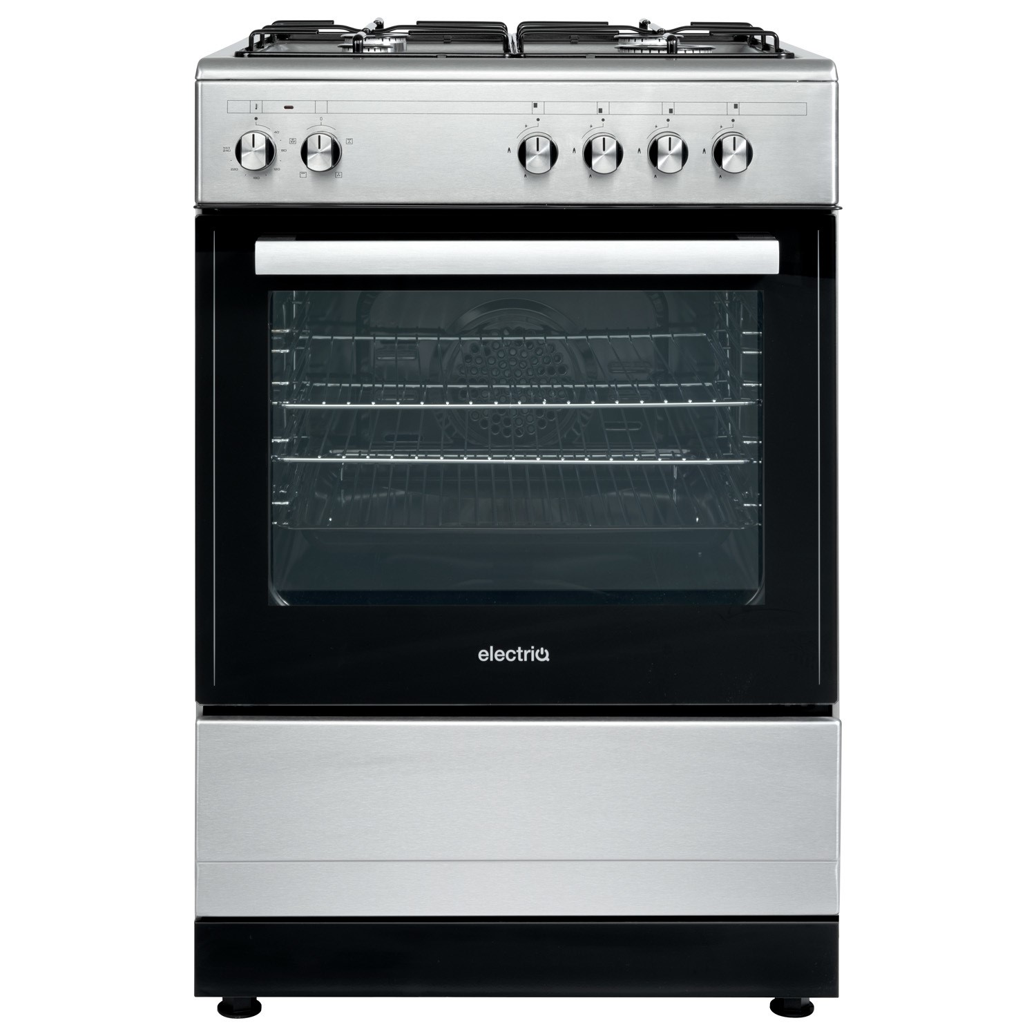 electriQ 60cm Dual Fuel Single Oven Cooker - Stainless Steel - Image 11