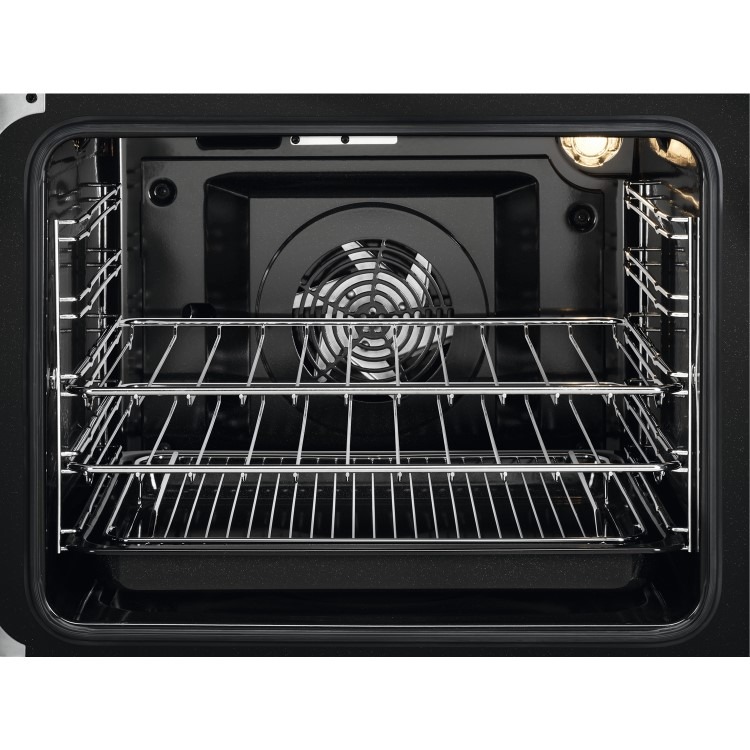 Refurbished Zanussi ZCV66050BA 60cm Double Oven Electric Cooker with Ceramic Hob Black - Image 2