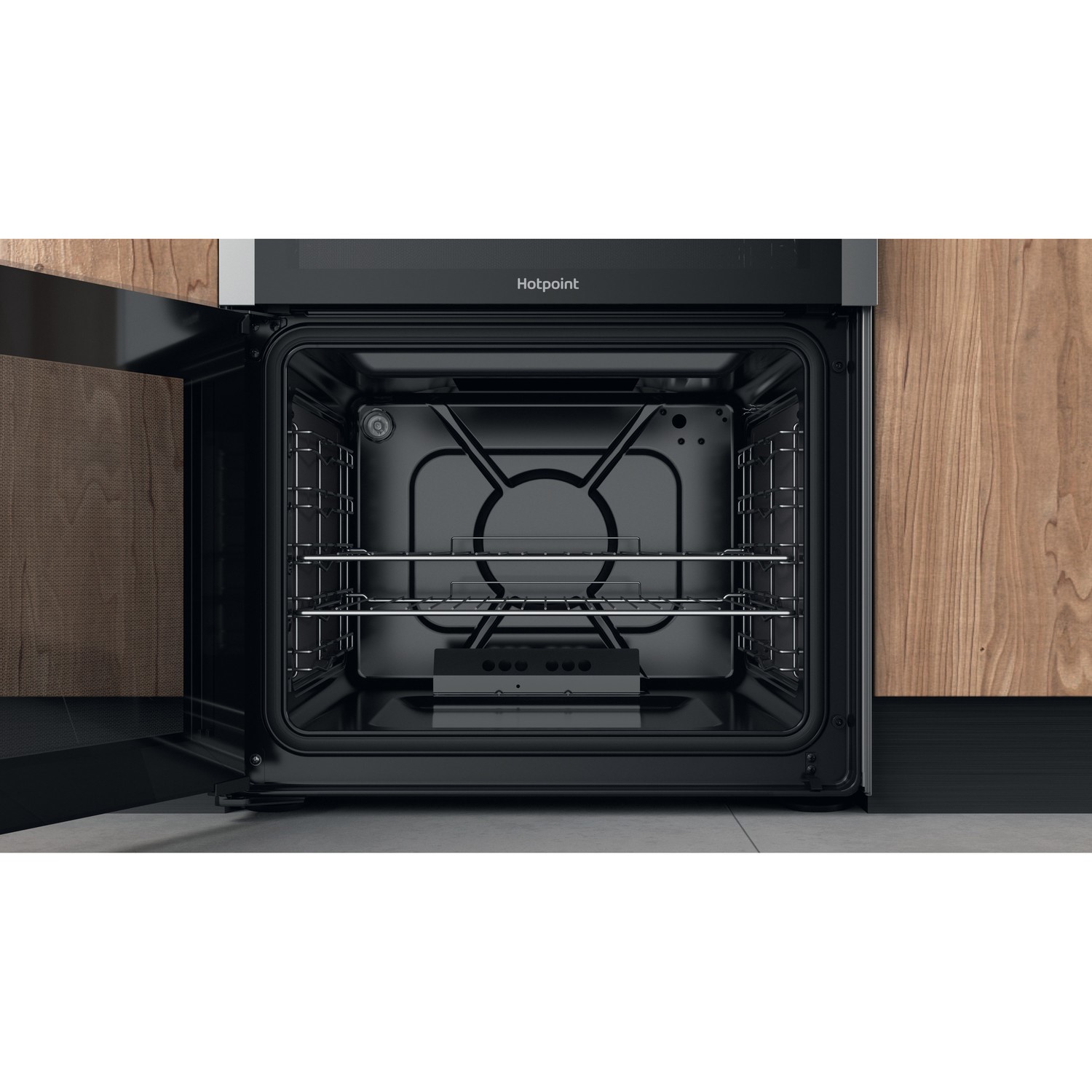 Hotpoint 60cm Gas Cooker with Lid - Stainless Steel - Image 6