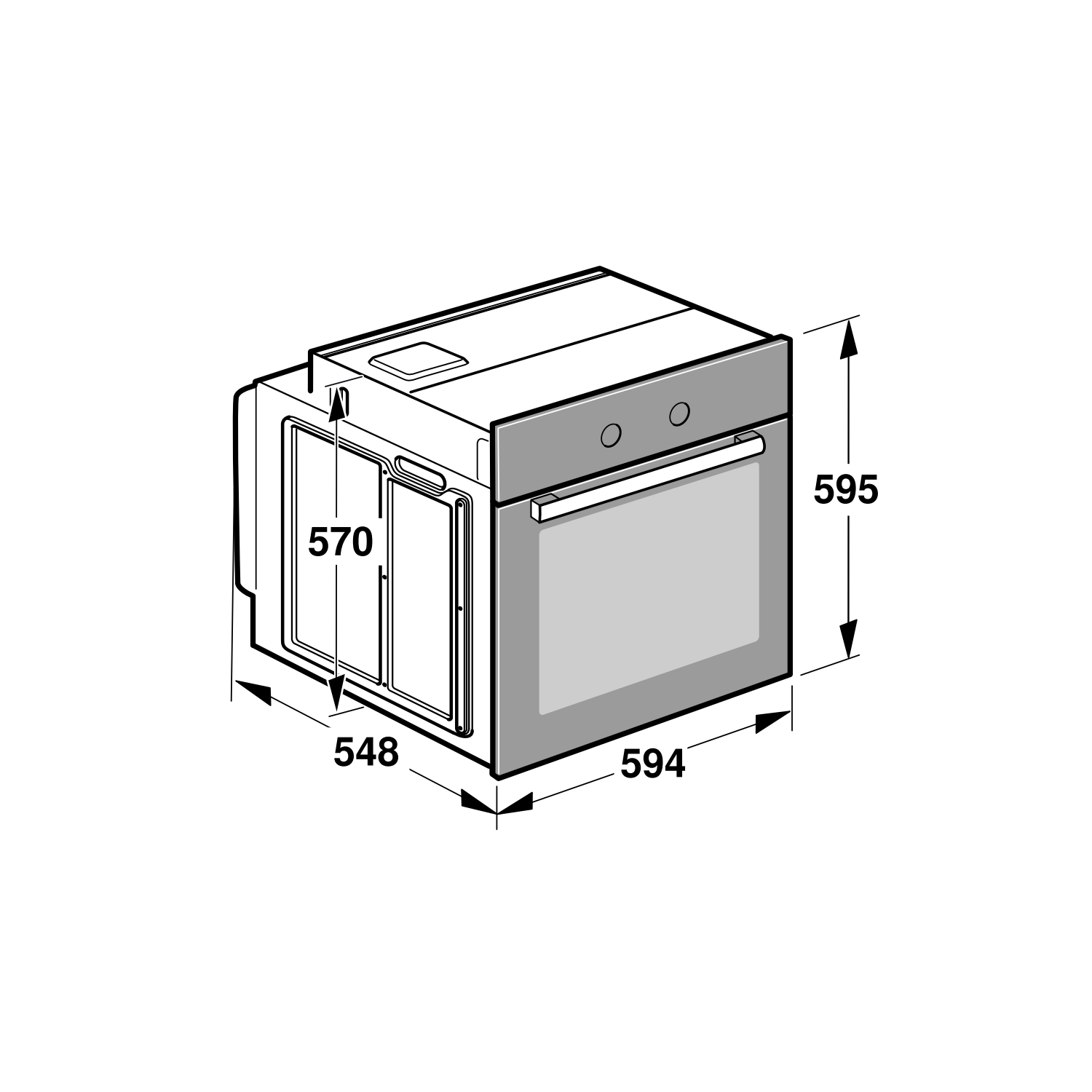 Bosch Series 2 Electric Single Oven - Stainless Steel - Image 6