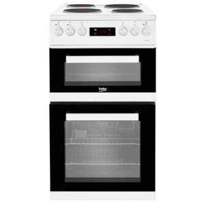 Refurbished Beko KDV555AW 50cm Double Oven Electric Cooker White