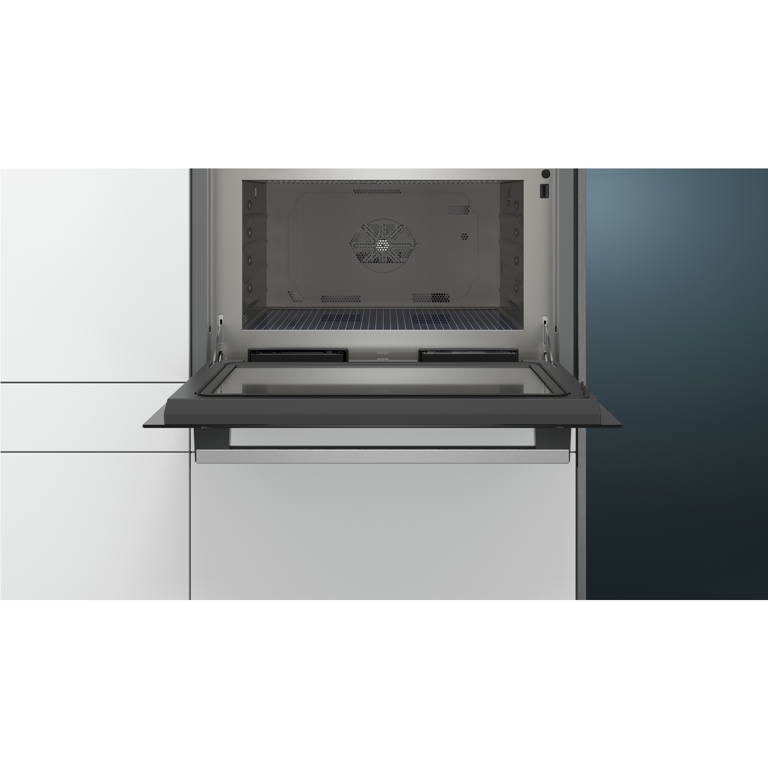 Refurbished Siemens iQ500 CP565AGS0B Built In 36L 1000W Combination Microwave Stainless Steel - Image 6