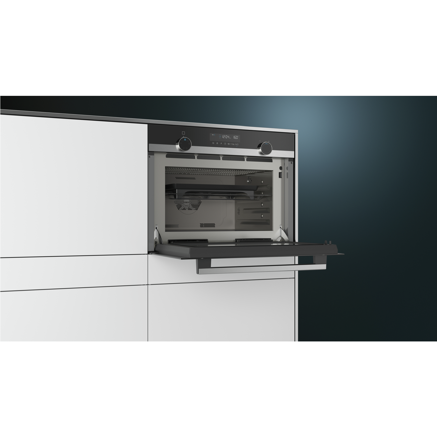 Refurbished Siemens iQ500 CP565AGS0B Built In 36L 1000W Combination Microwave Stainless Steel - Image 4