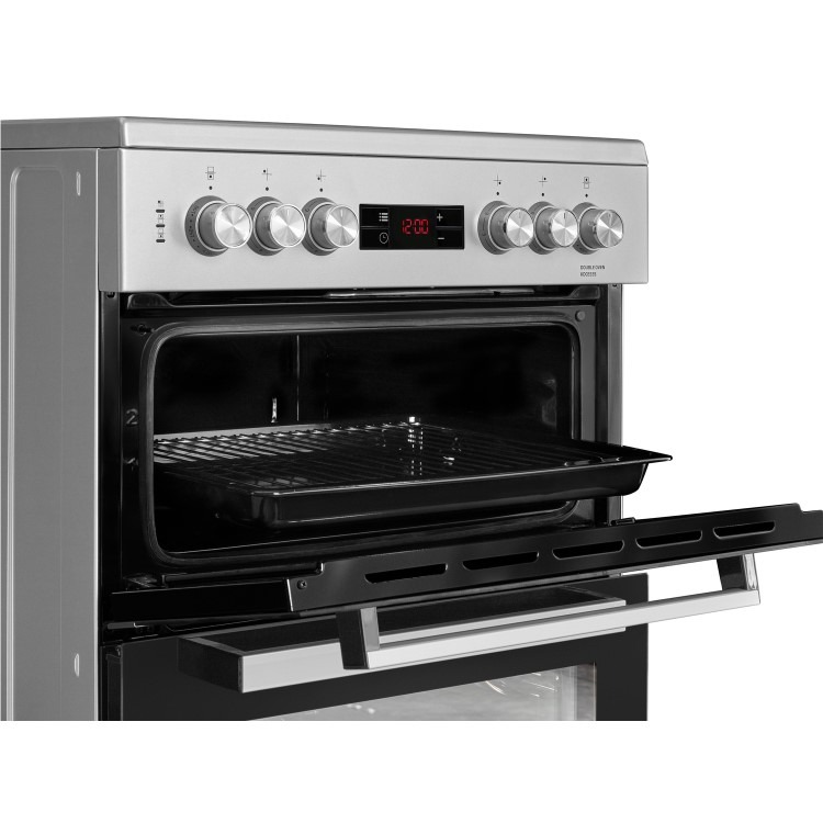 Beko 60cm Electric Cooker - Silver - Image 3