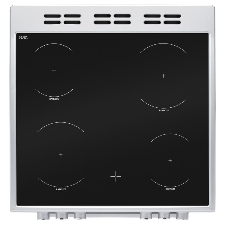 Beko 60cm Electric Cooker - Silver - Image 4