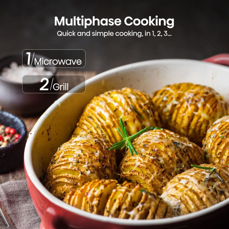Hisense 20L Freestanding Combination Microwave Oven & Grill - Silver - Image 7