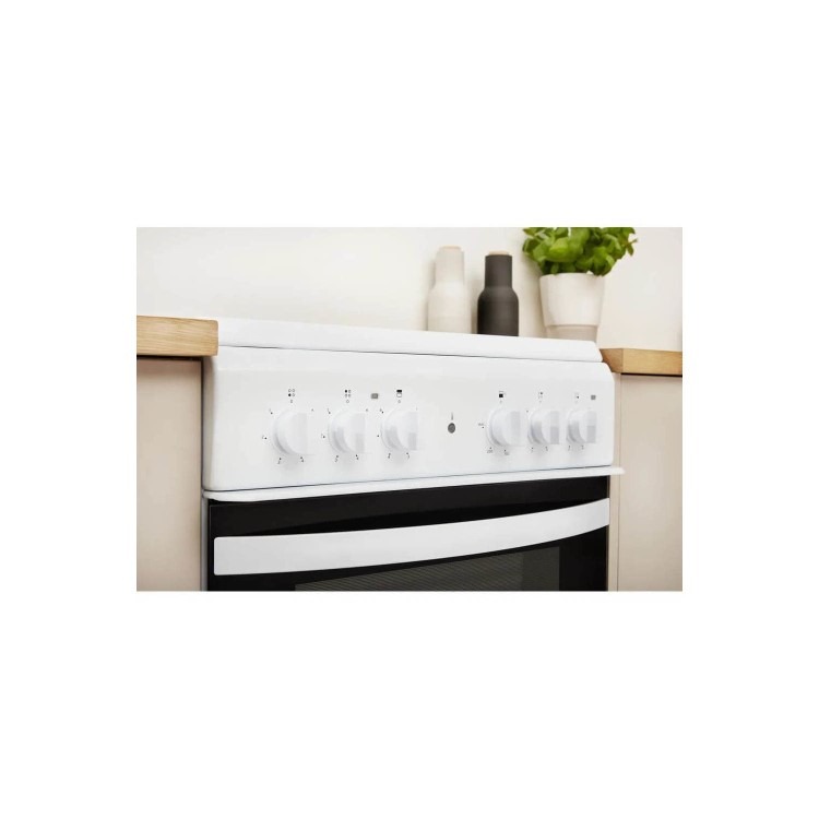 Indesit 50cm Electric Cooker - White - Image 4