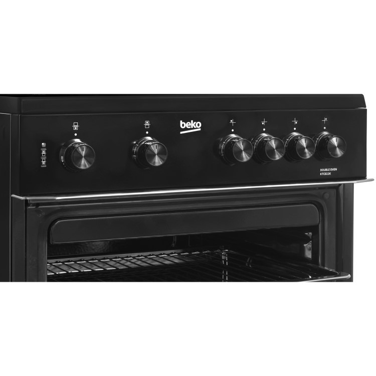 Beko 60cm Twin Cavity Electric Cooker - Black - Image 6