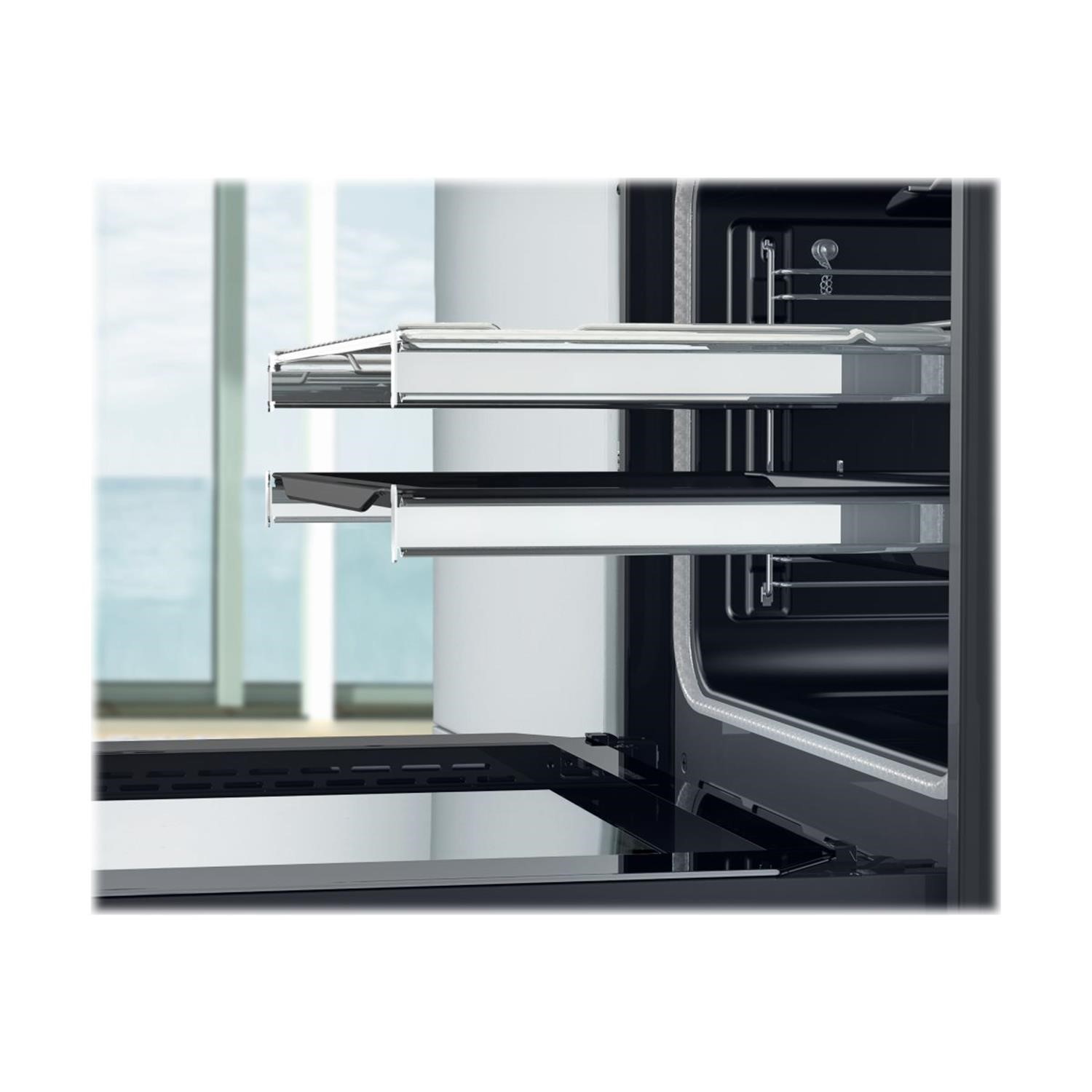 Refurbished Hisense OP543PGUK 60cm Single Built In Electric Oven Black - Image 6