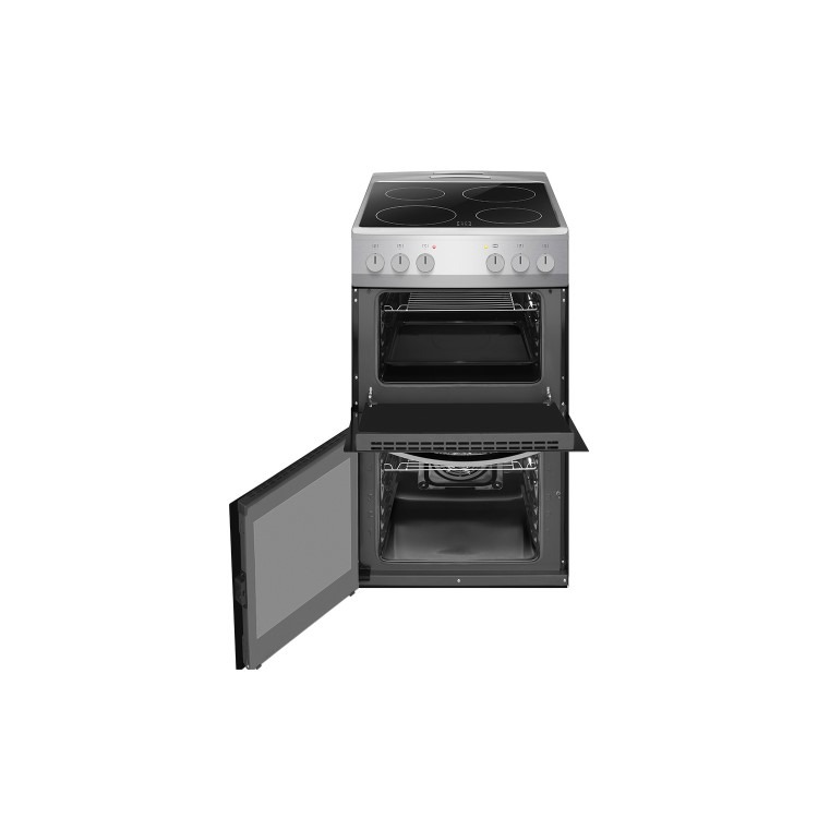 Amica 50cm Electric Dual Cavity Cooker - Silver - Image 2