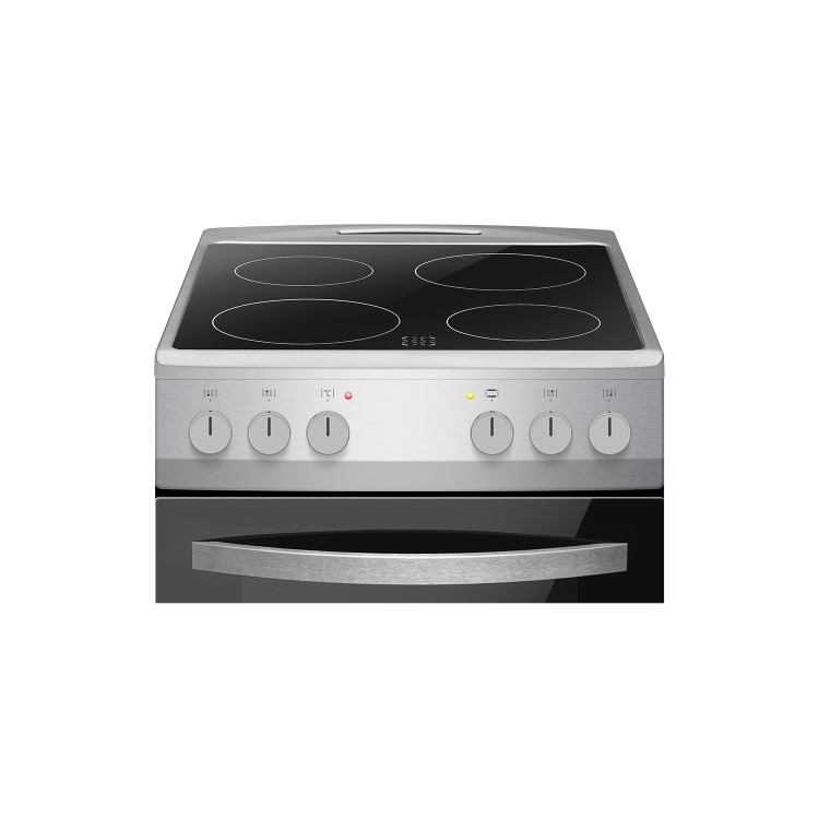 Amica 50cm Electric Dual Cavity Cooker - Silver - Image 4
