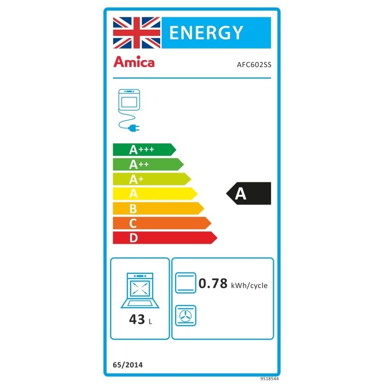 Amica 60cm Electric Cooker - Silver - Image 8