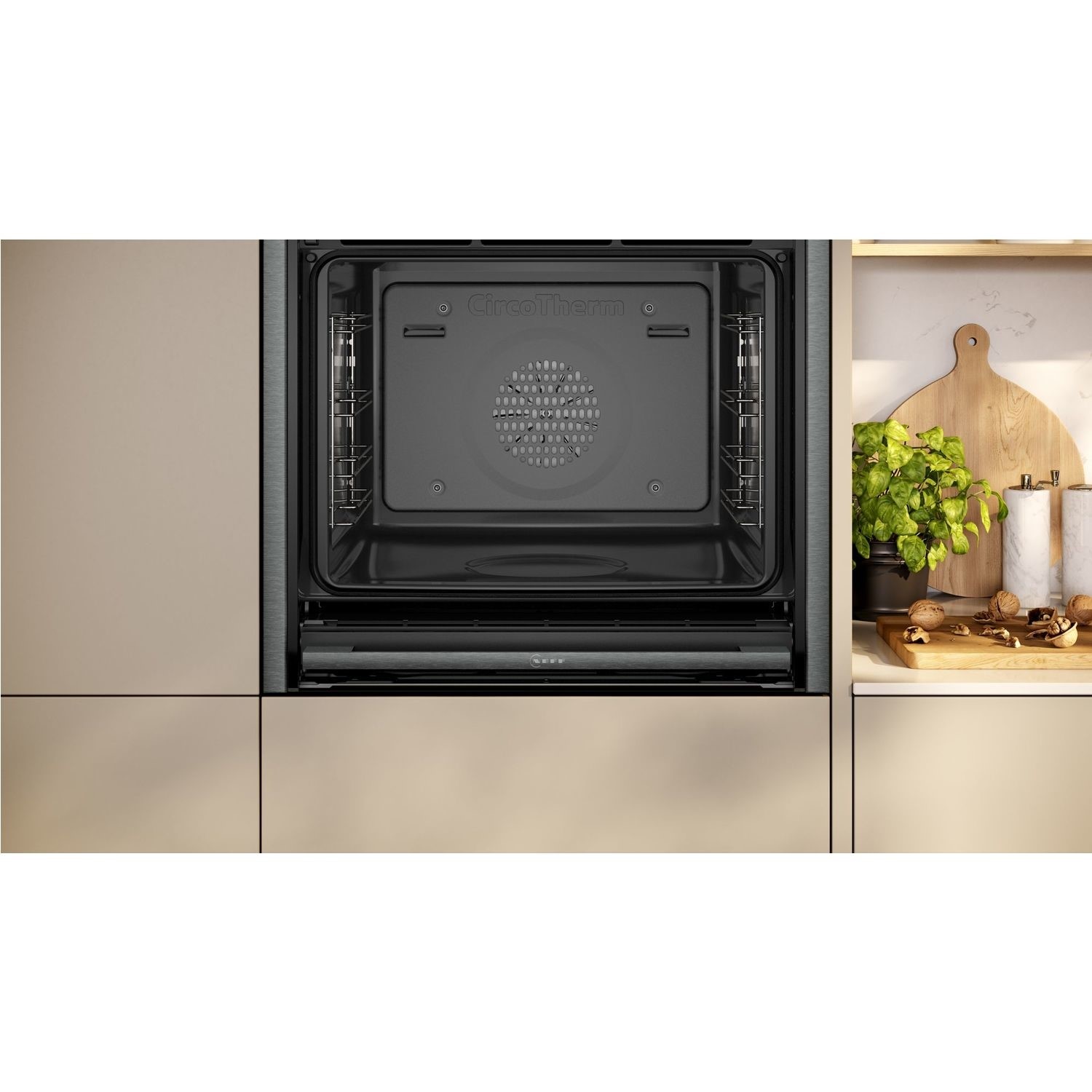 Neff N90 Slide & Hide Electric Single Oven - Black - Image 3