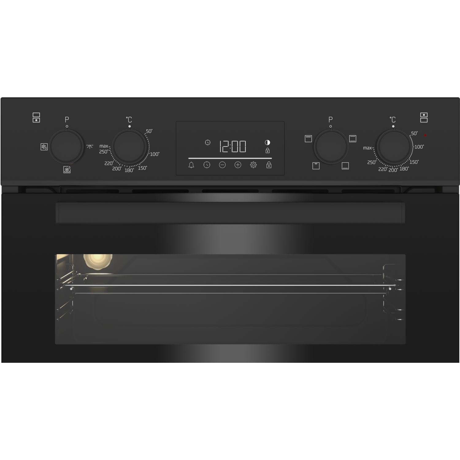 Beko Built-In Electric Double Oven - Black - Image 3