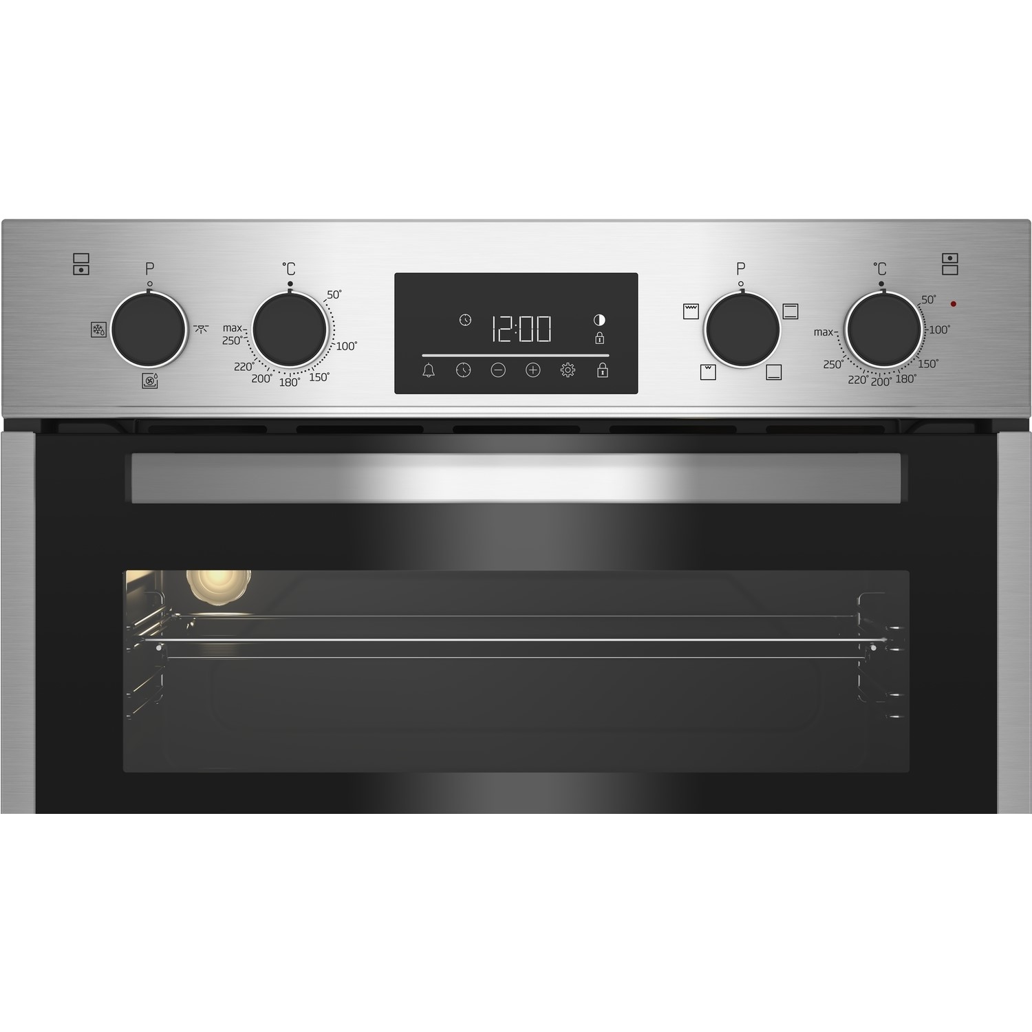 Beko Built-In Electric Double Oven - Stainless Steel - Image 3