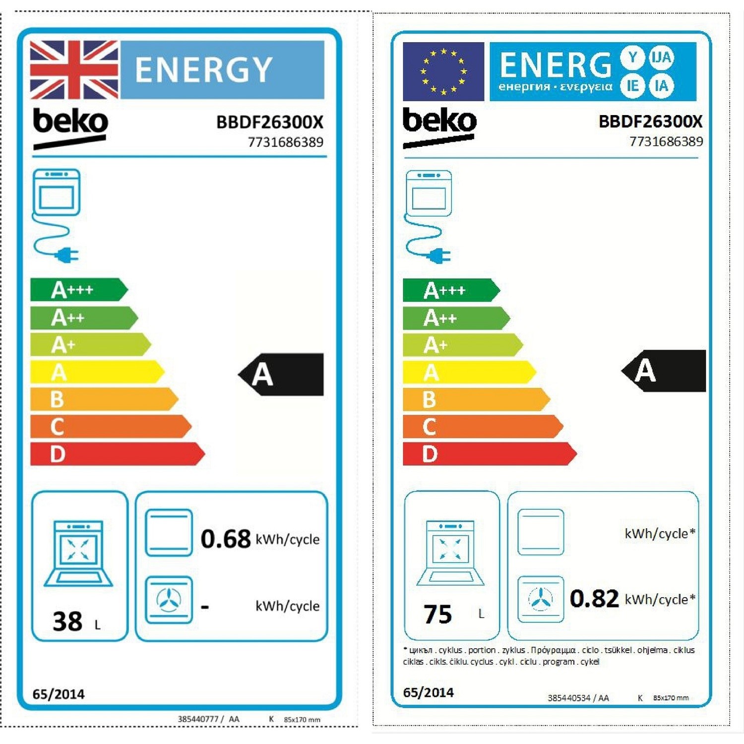 Beko Built-In Electric Double Oven - Stainless Steel - Image 8