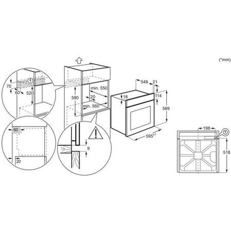 AEG 3000 Series Electric Single Oven - Black - Image 7
