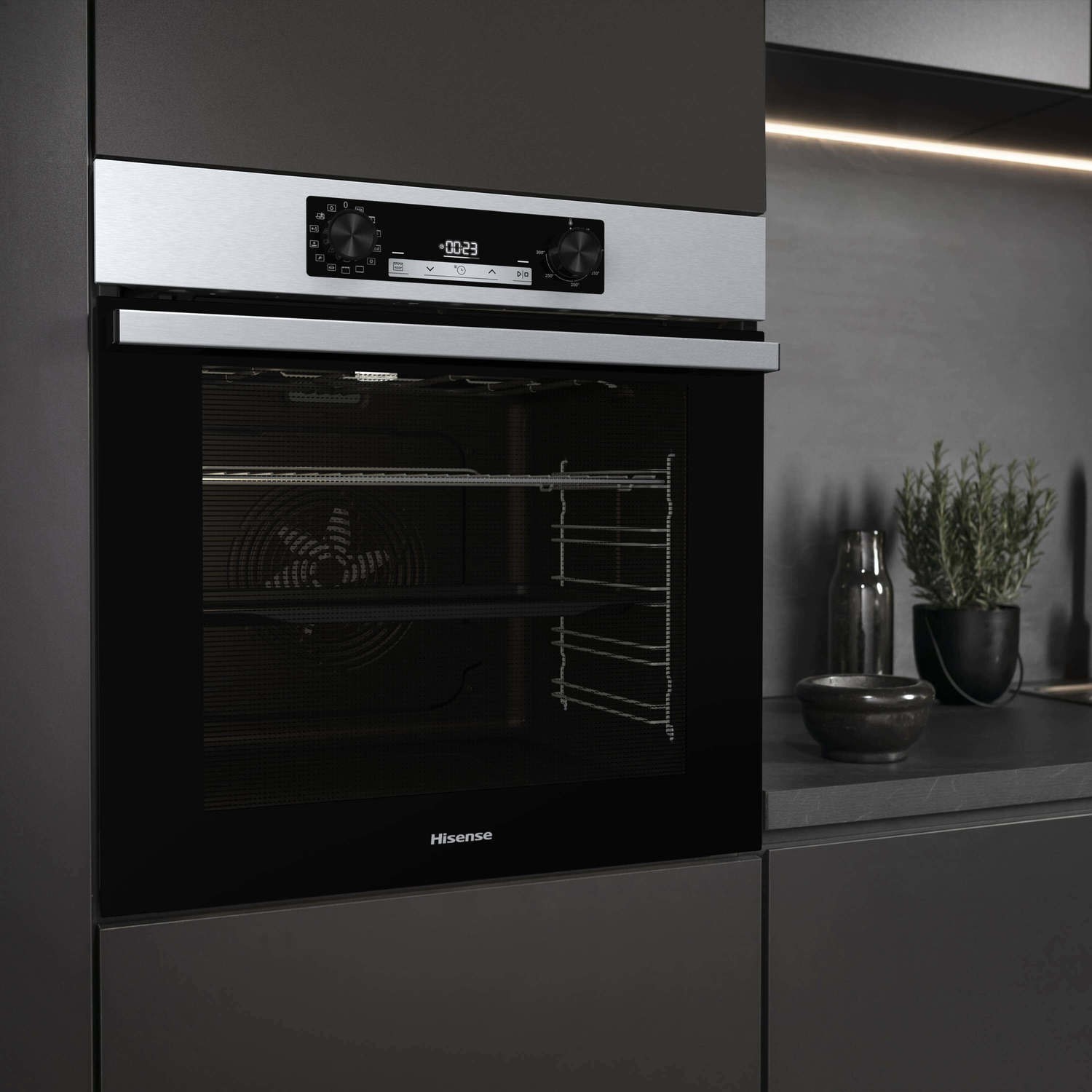 Hisense Electric Self Cleaning Single Oven - Stainless Steel - Image 3
