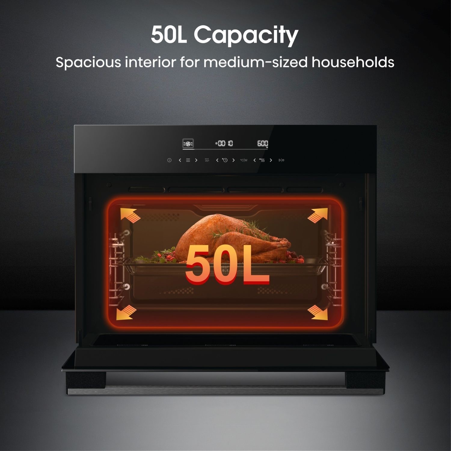 Hisense Electric Single Oven with Microwave - Black - Image 5
