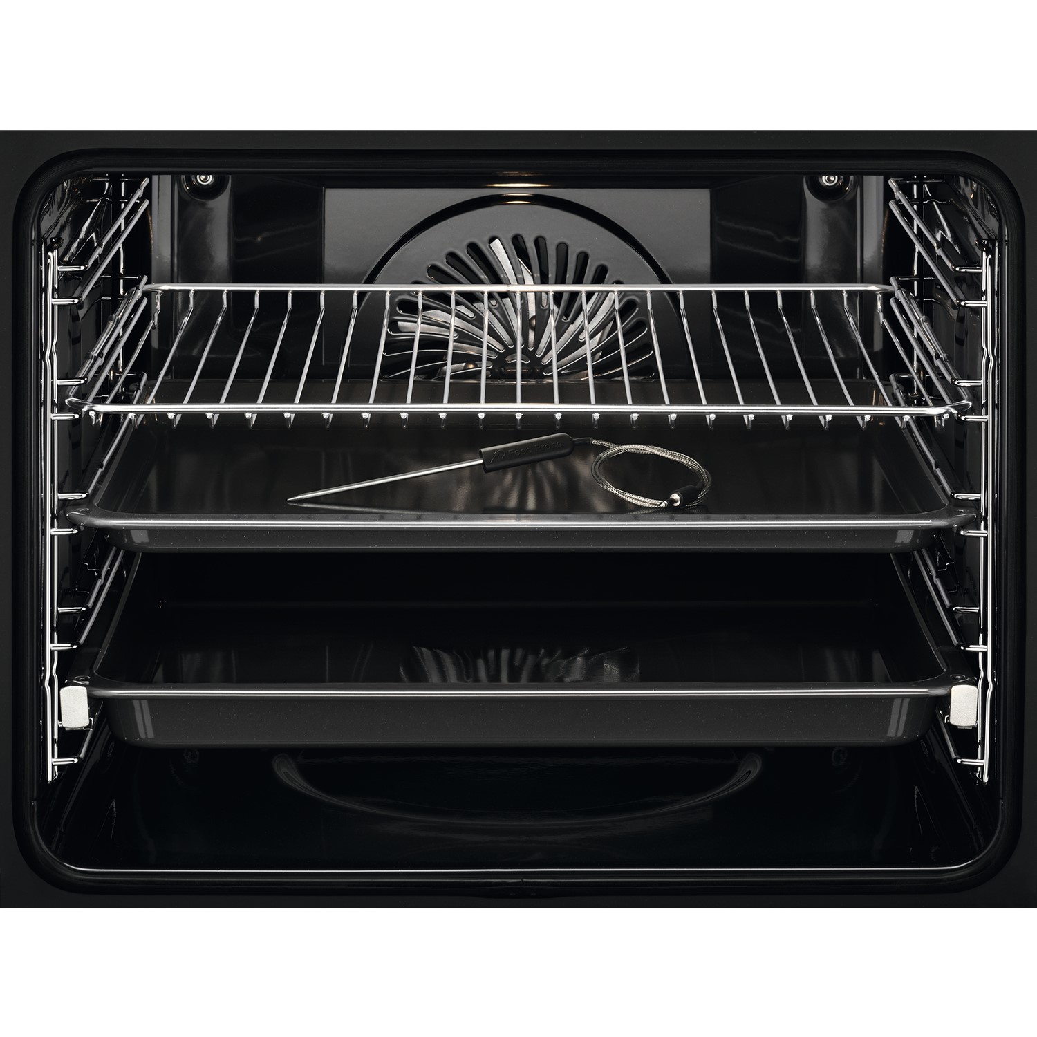 AEG 6000 Series SteamBake Pyrolytic Self-Cleaning Single Oven with Food Probe - Black - Image 3