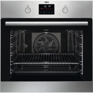AEG 6000 Series SteamBake Pyrolytic Self-Cleaning Electric Single Oven - Stainless Steel