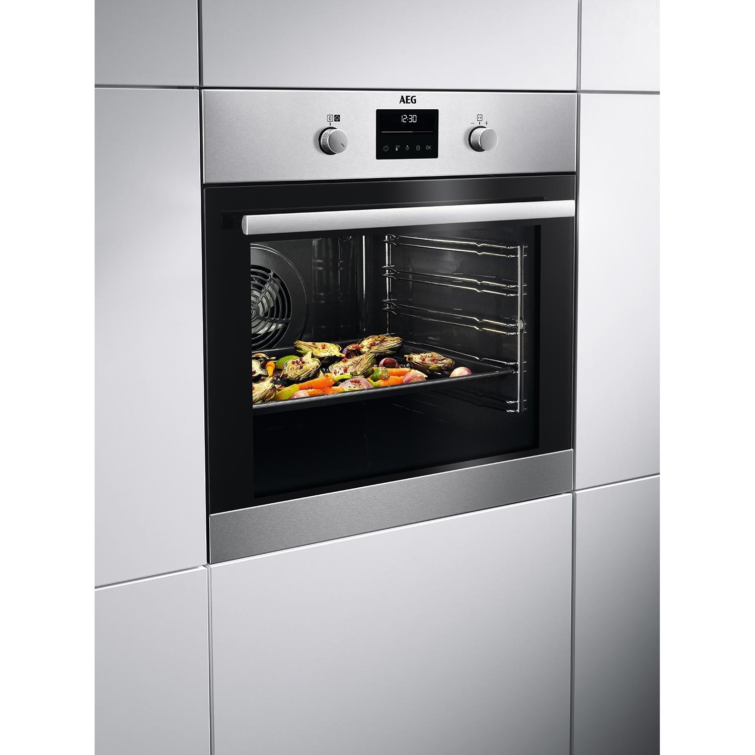AEG 6000 Series SteamBake Pyrolytic Self-Cleaning Electric Single Oven - Stainless Steel - Image 5
