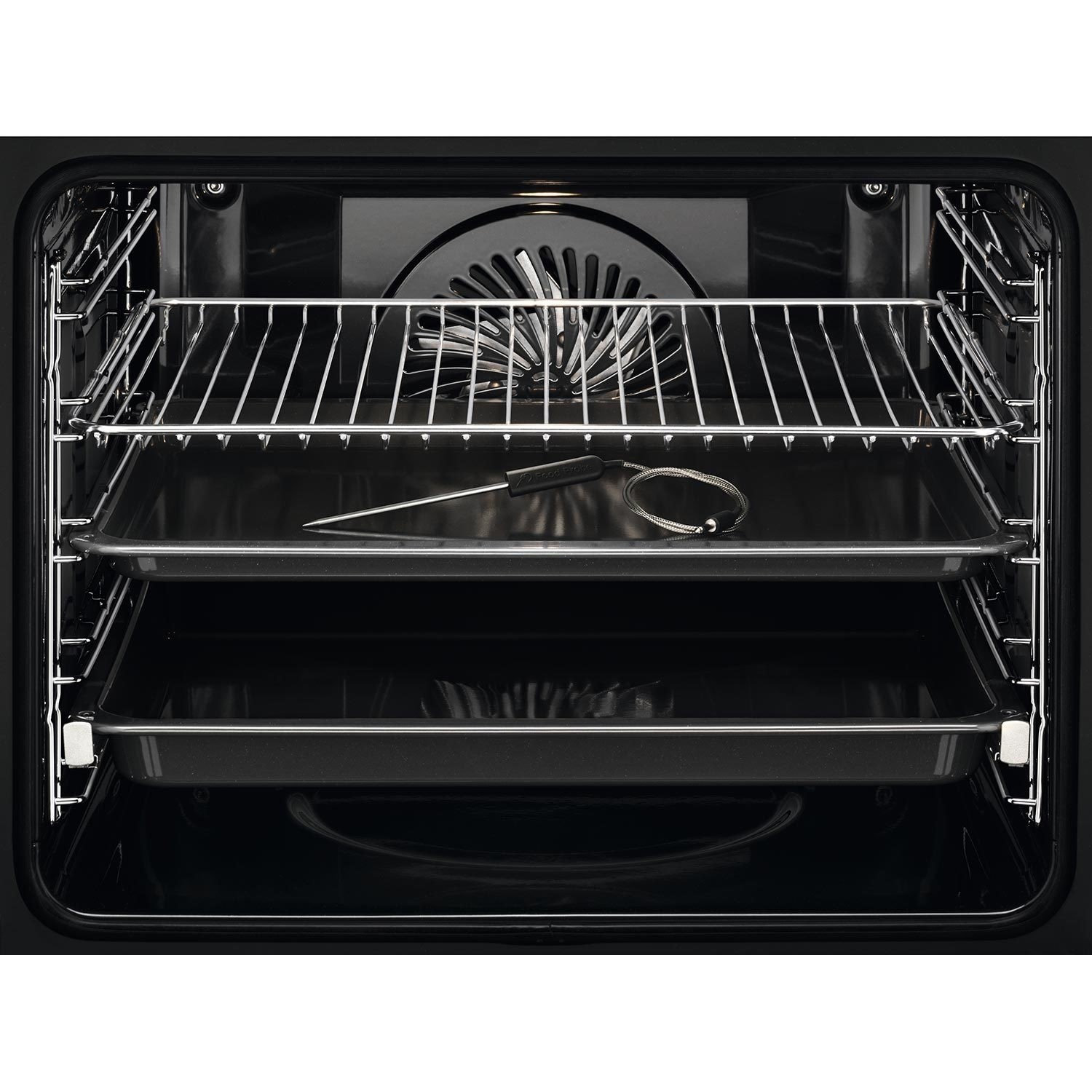 AEG 7000 Series SteamCrisp Pyrolytic Self-Cleaning Single Oven with Food Probe - Matt Black - Image 3