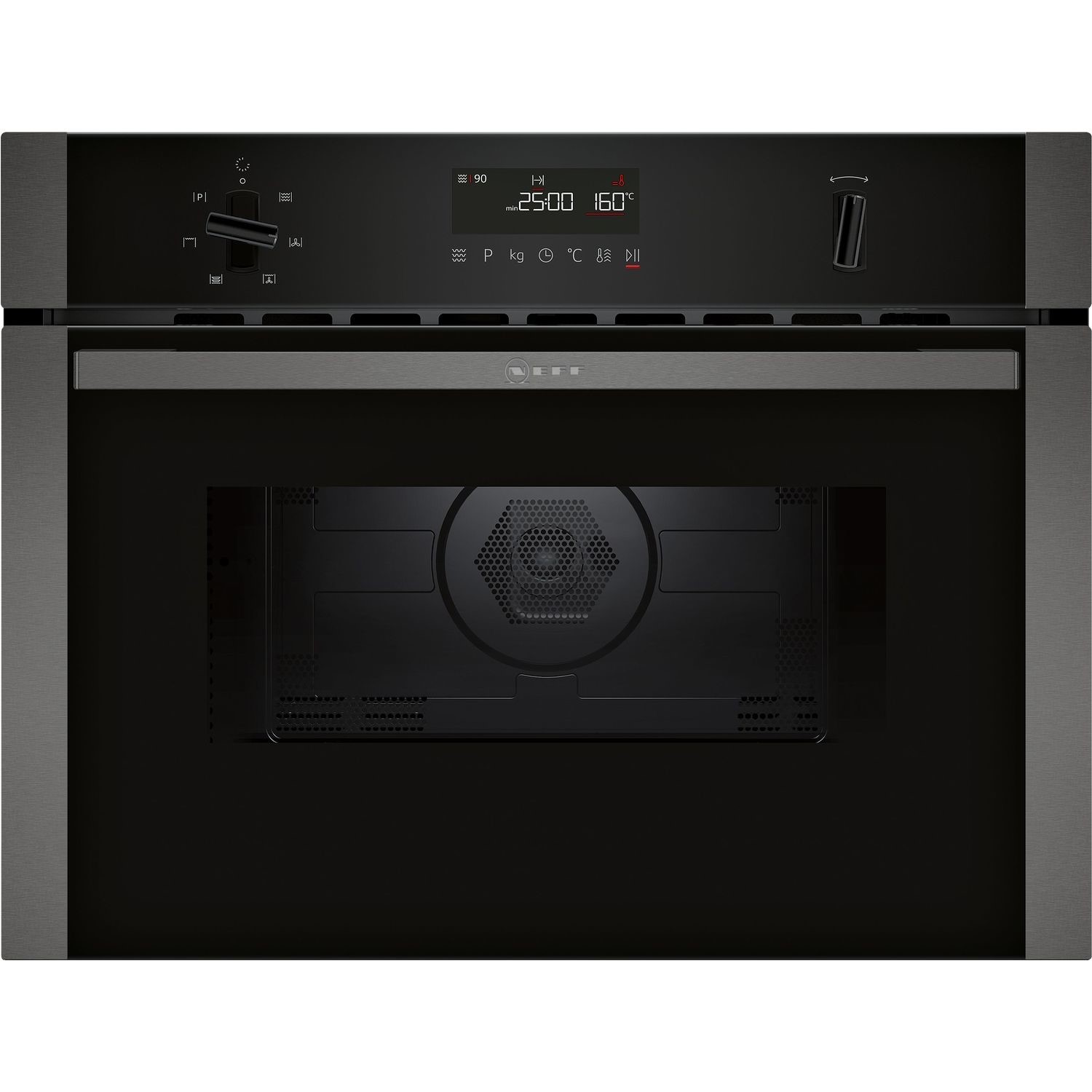 Neff N50 Built-In Compact Combination Microwave Oven - Graphite