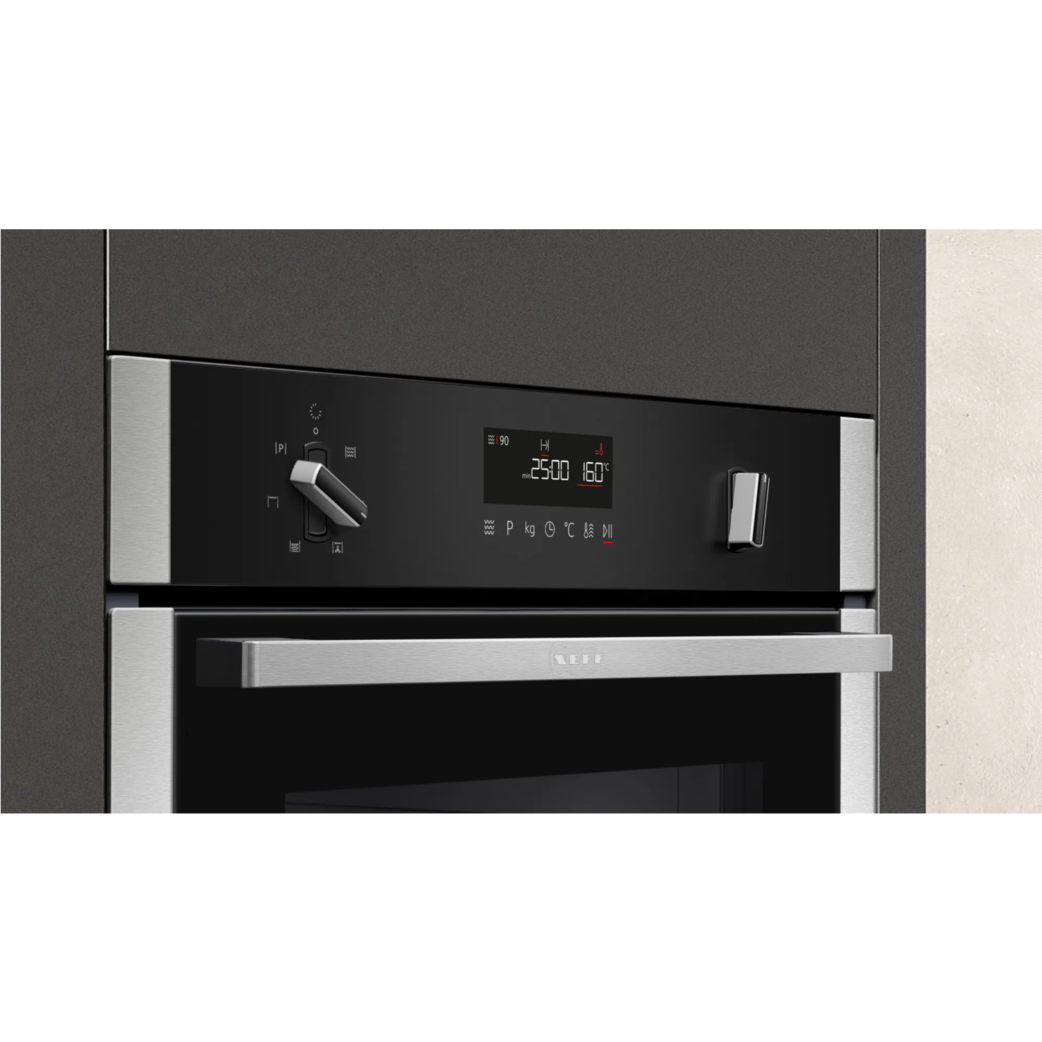 Neff N50 Built-In Compact Combination Microwave Oven - Graphite - Image 3