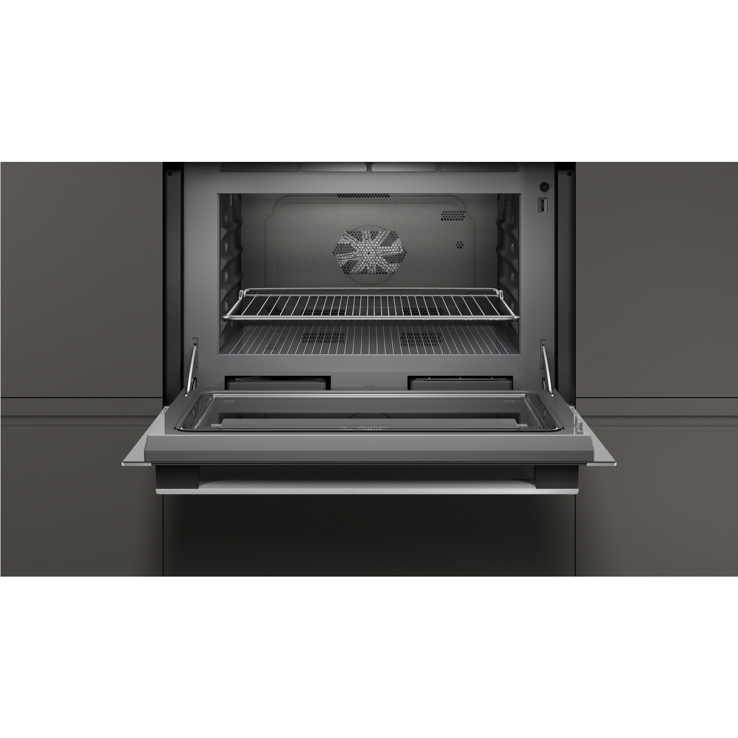 Neff N50 Built In Combination Microwave Oven - Stainless Steel - Image 2