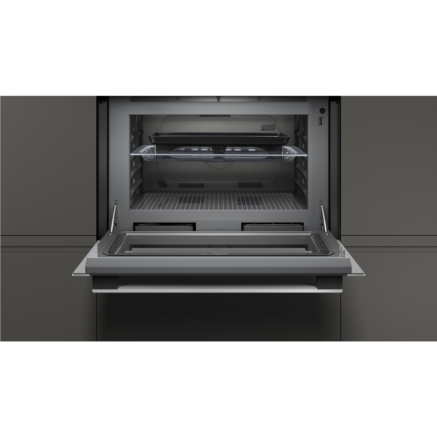 Neff N50 Built In Combination Microwave Oven - Stainless Steel - Image 4