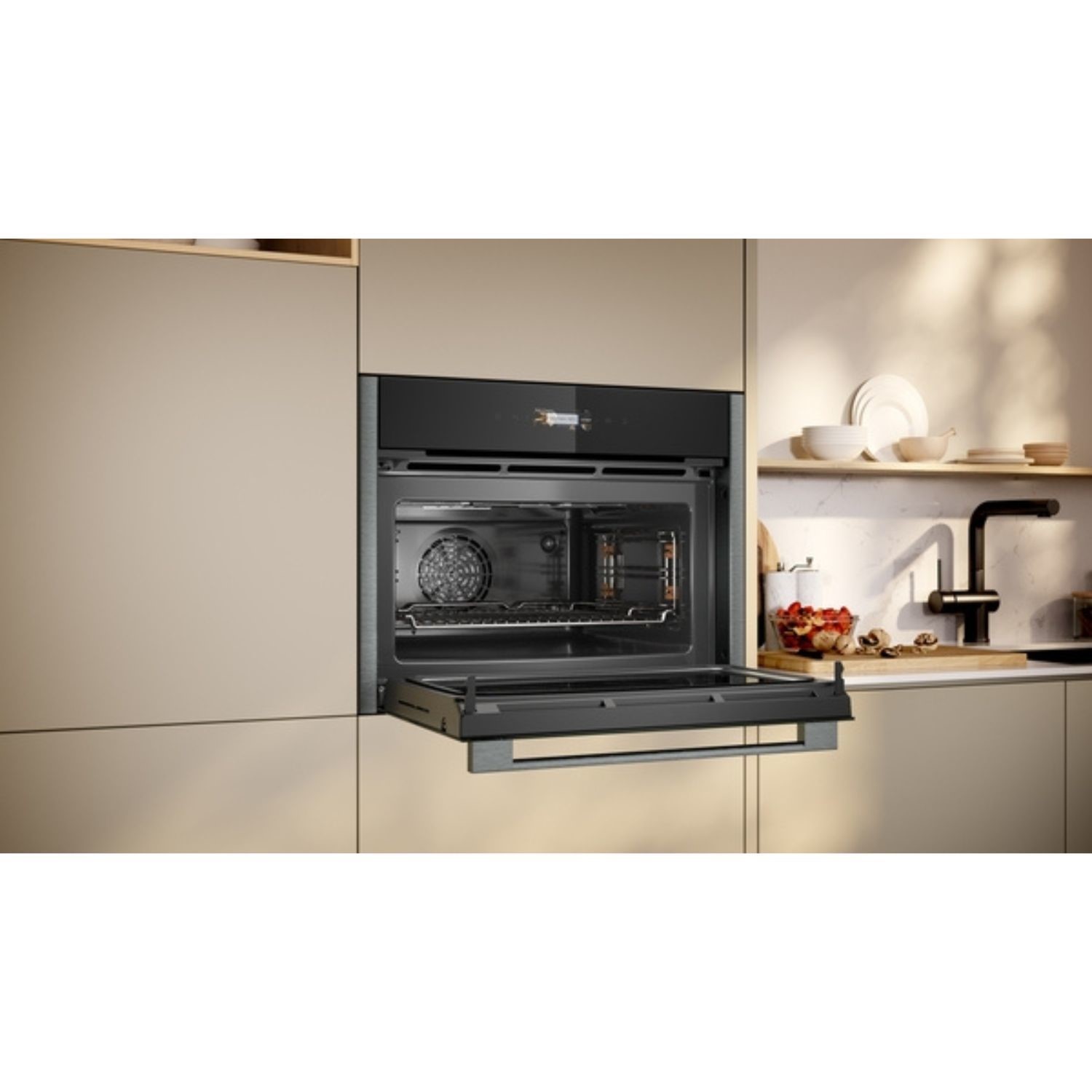 Neff N70 Built-In Combination Microwave Oven - Graphite - Image 4