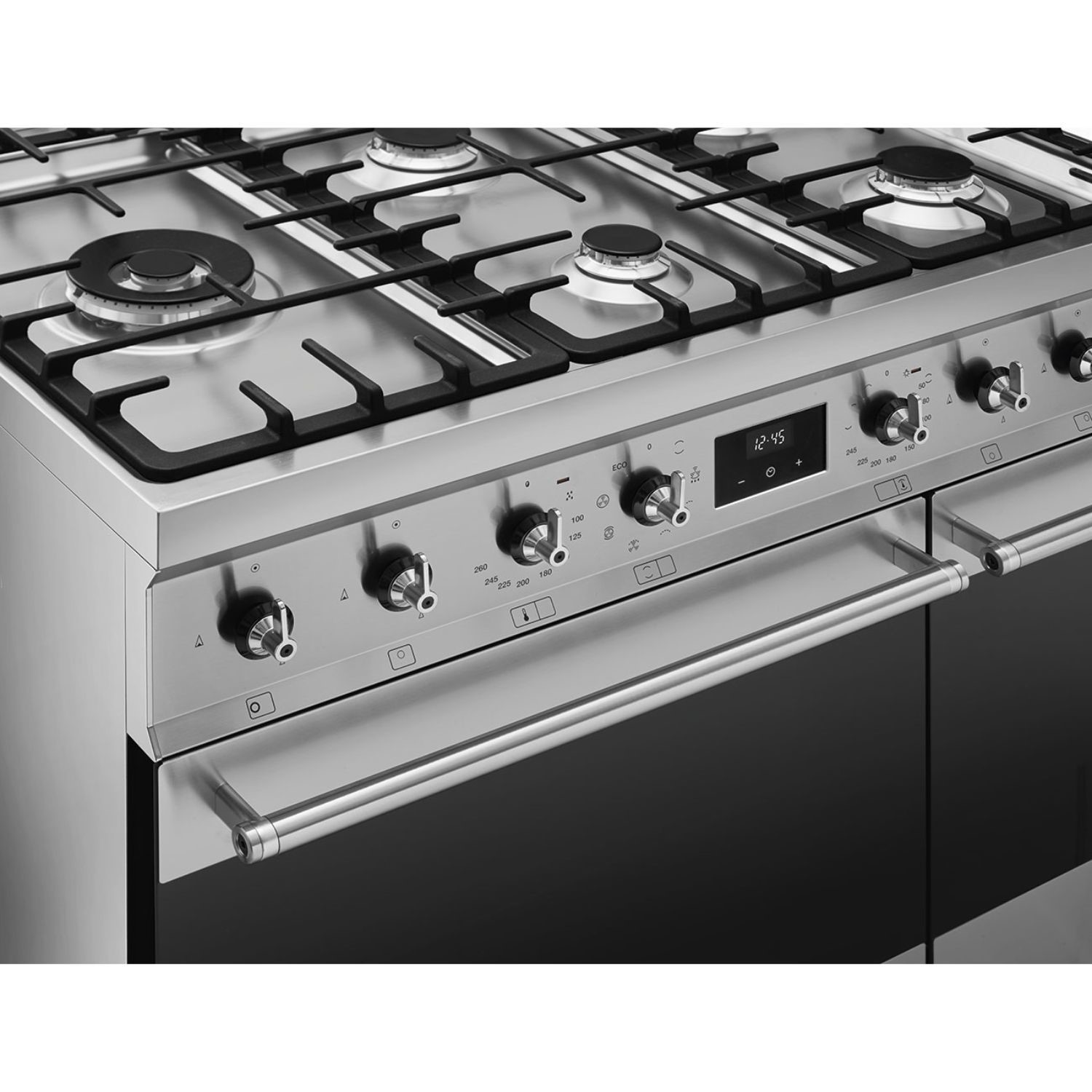 Smeg 90cm Dual Fuel Range Cooker - Stainless Steel - Image 2
