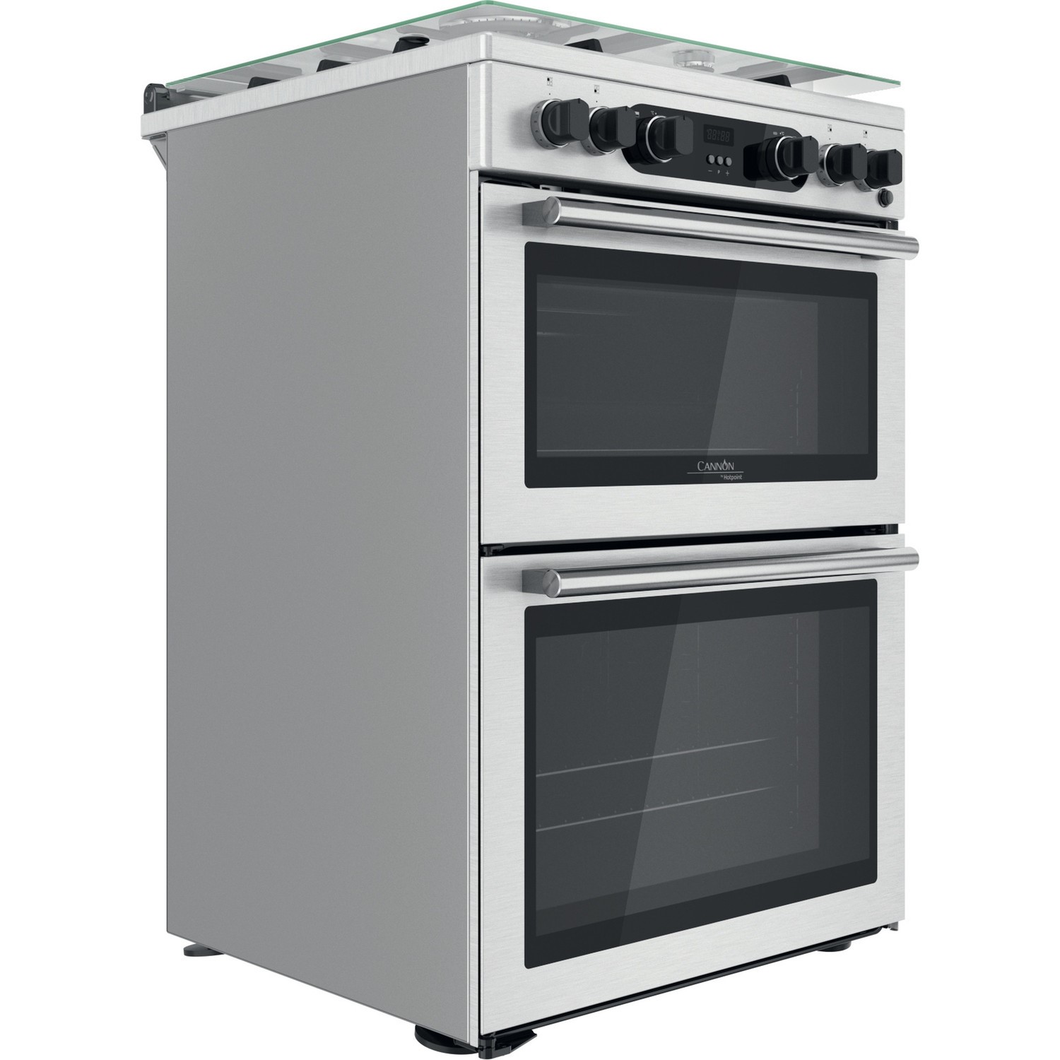 Refurbished Hotpoint Cannon CD67G0CCX 60cm Double Oven Gas Cooker Stainless Steel - Image 9